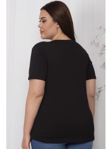 Черная футболка из натурального хлопка. 2