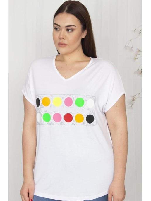 Lengvi viskozės marškinėliai su iškirpte Lengvi viskozės marškinėliai su iškirpte