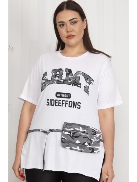 Stiilne klambriga rahakotiga pluus