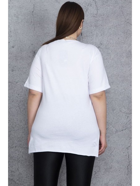 Naturaalsest puuvillast lühikeste varrukatega T-särk