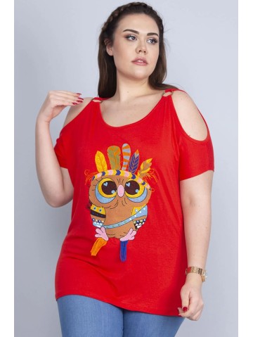 Punane aplikatsiooniga pluus 2