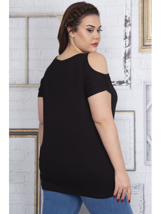 Must naiste aplikatsiooniga pluus Must naiste aplikatsiooniga pluus