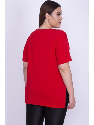 Красная блузка с сумочкой на клипсе 2