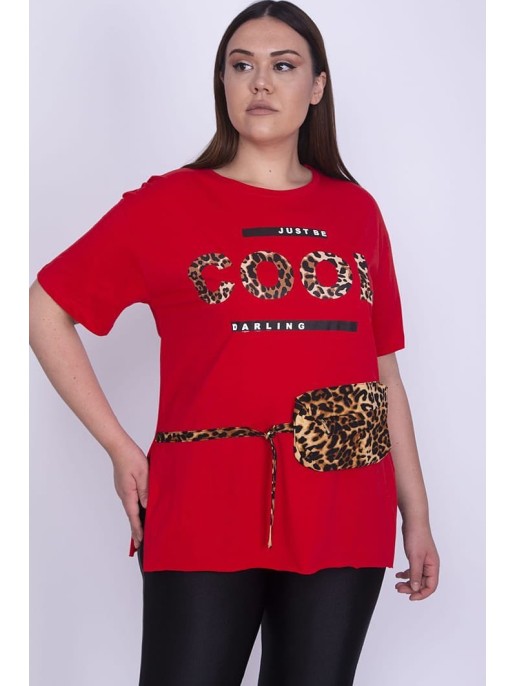 Красная блузка с сумочкой на клипсе Красная блузка с сумочкой на клипсе