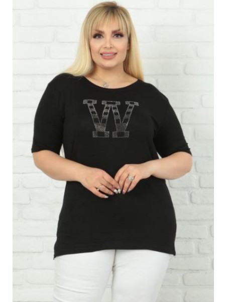 Sieviešu T-krekls ar aplikācijām