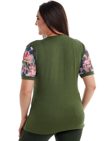 Ilus lühikeste varrukatega pluus