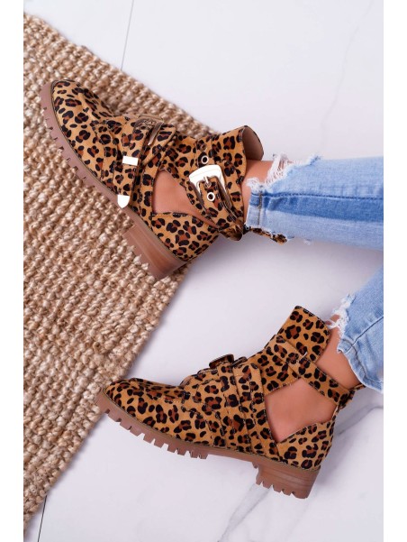 Lu Boo Suede Boots With Cutouts Panther Rock Girl