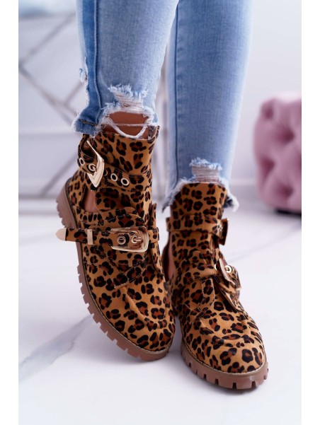 Lu Boo Suede Boots With Cutouts Panther Rock Girl