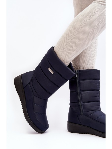 Warm Wedge Snow Boots Black Calena