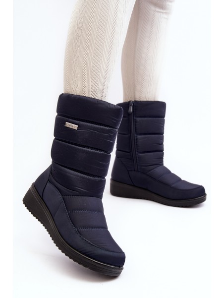 Warm Wedge Snow Boots Black Calena