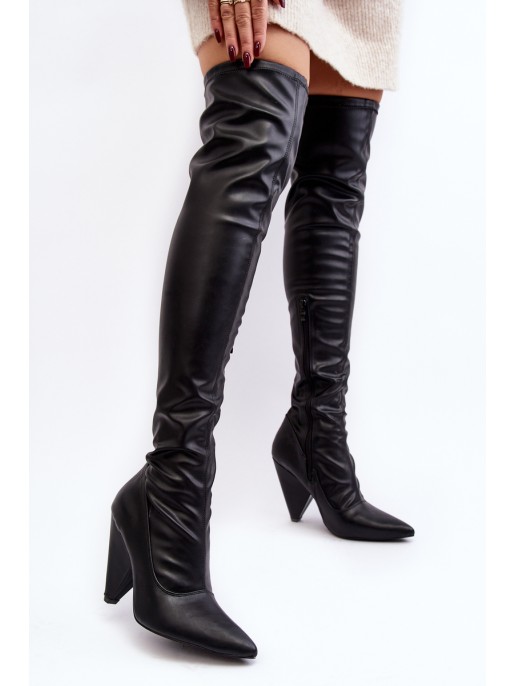 Suede High Heel Boots Lu Boo Grey Suede High Heel Boots Lu Boo Grey