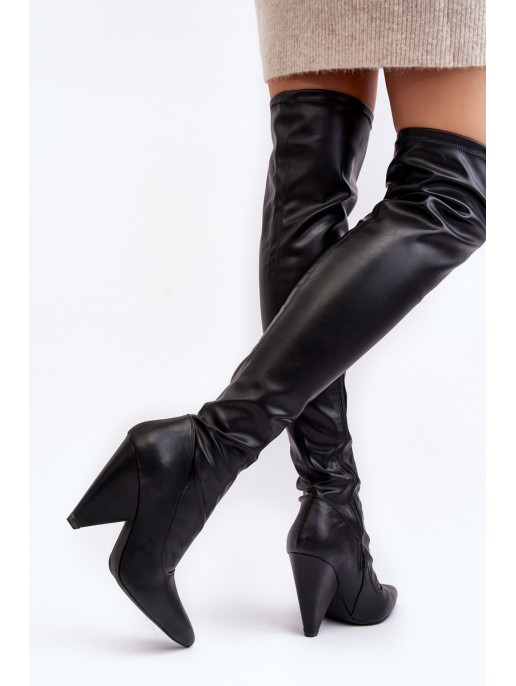 Suede High Heel Boots Lu Boo Grey Suede High Heel Boots Lu Boo Grey