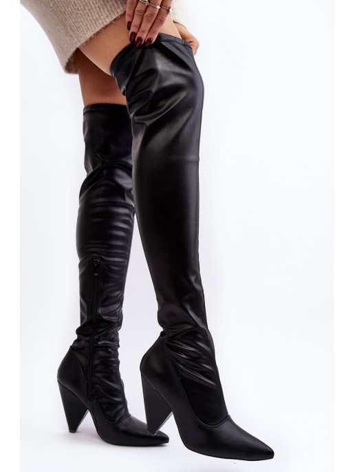 Suede High Heel Boots Lu Boo Grey Suede High Heel Boots Lu Boo Grey
