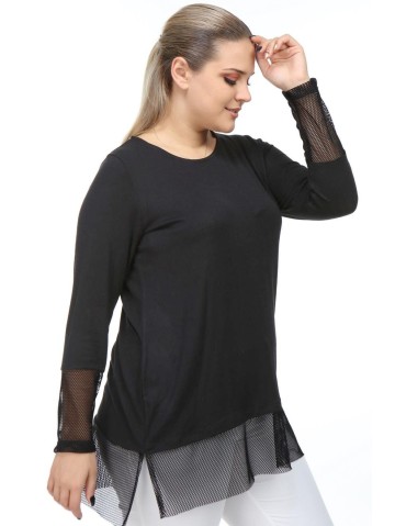 Stilinga tunika su tinklelio rankogaliais ir apvadais 2
