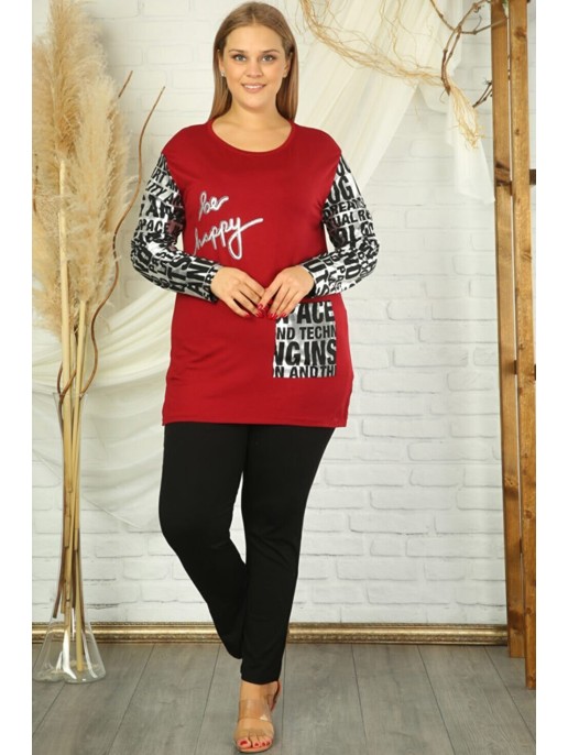 Blūzes tunika ar uzrakstiem Blūzes tunika ar uzrakstiem