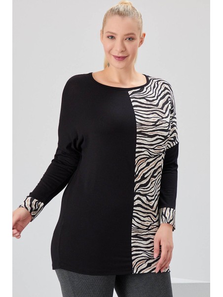 Pikkade varrukatega viskoosist pluus