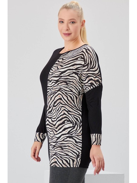 Pikkade varrukatega viskoosist pluus