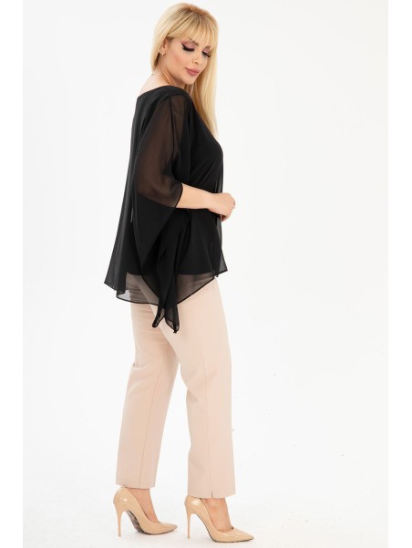 Повседневная черная блузка для женщин