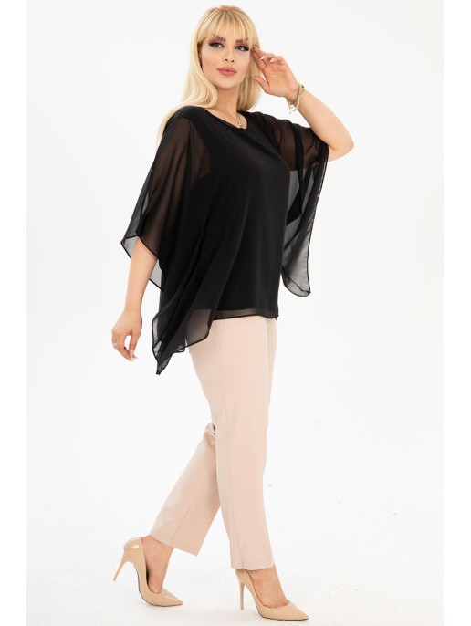 Proginė juoda palaidinė moterims Proginė juoda palaidinė moterims