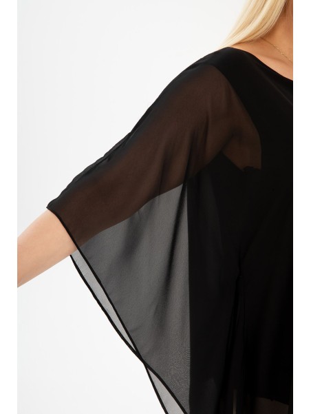 Повседневная черная блузка для женщин