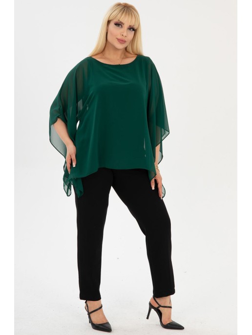 Eleganta zaļa blūze sievietēm Eleganta zaļa blūze sievietēm