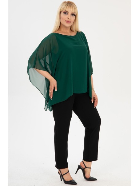 Elegantne roheline pluus naistele