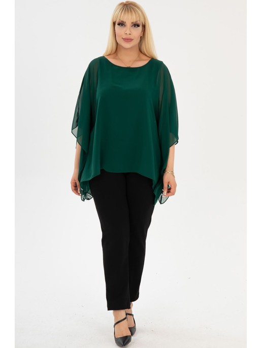 Eleganta zaļa blūze sievietēm Eleganta zaļa blūze sievietēm