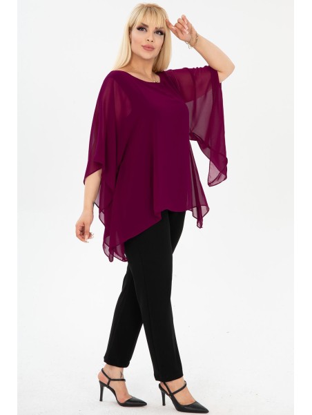 Элегантная развевающаяся блузка для женщин