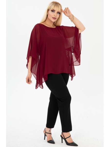 Puošni plazdanti palaidinė moterims