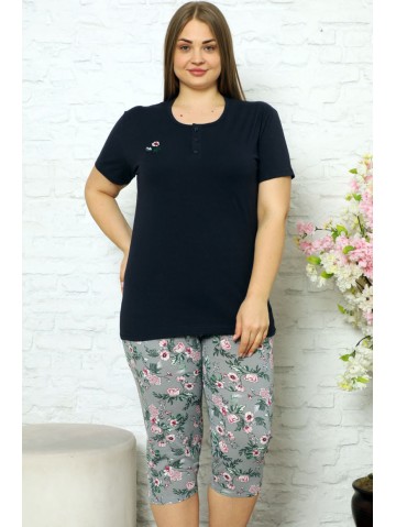 Suures suuruses puuvillane pidžaama naistele