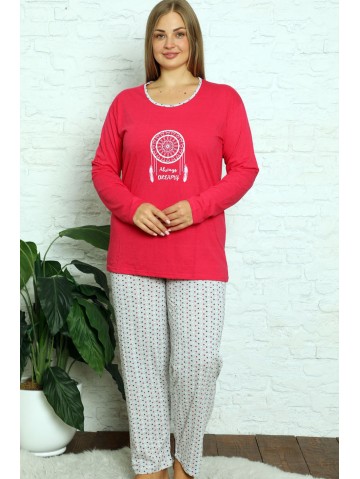 Klasiska piegriezuma pidžama apaļīgam