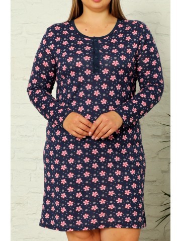 Женские ночные сорочки для полных женщин с цветами 2
