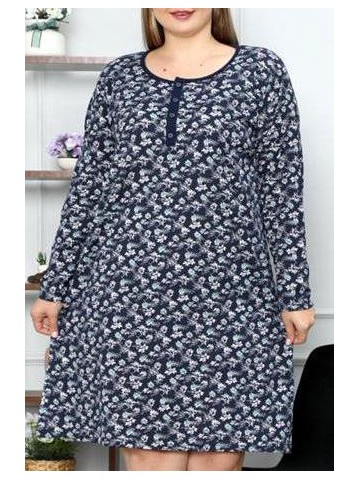 Женские хлопковые ночные сорочки с длинными рукавами 2