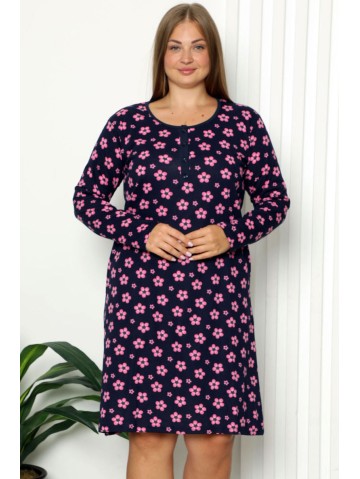 Medvilniniai naktinukai su gėlytėmis