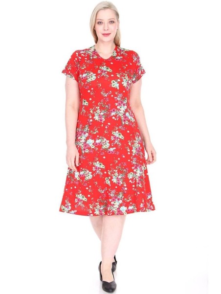 Lilledega punane viskooskleit