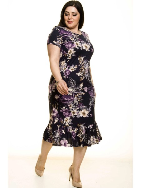 Tamsiai mėlyna suknelė