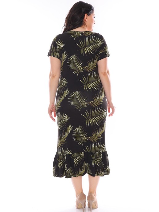 Marga viskozės suknelė su raukinukais Marga viskozės suknelė su raukinukais