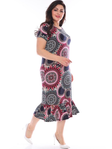 Женское платье из вискозы с орнаментом