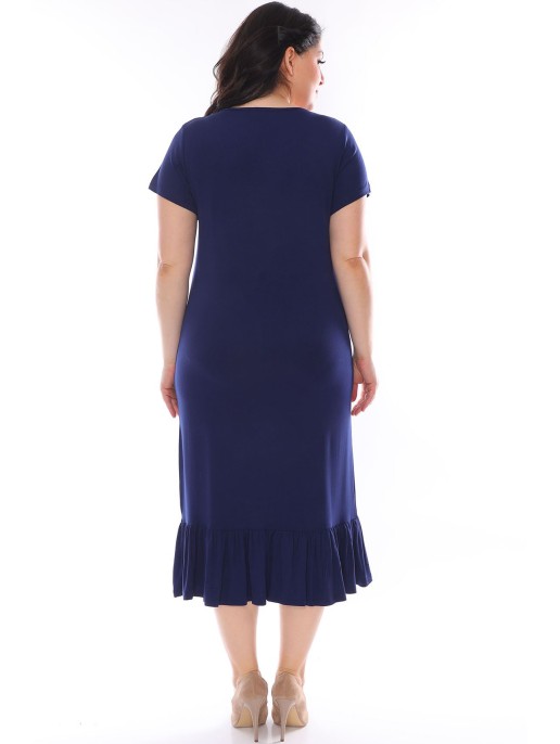 Tumesinine volangidega kleit Tumesinine volangidega kleit