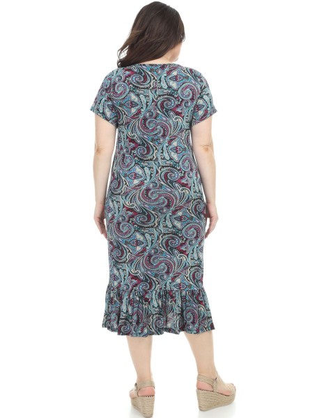 Suknelė trumpomis rankovėmis