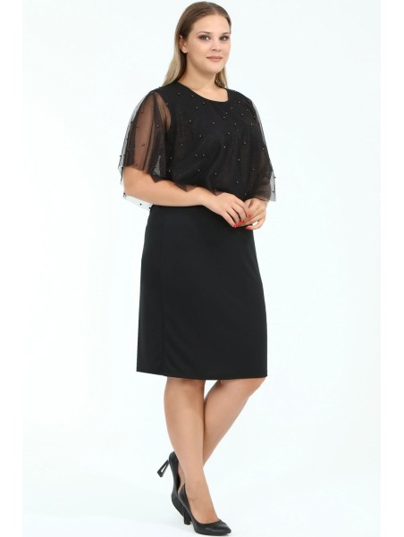 Kaunis pruunide helmestega kleit