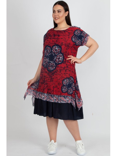 Kahekihiline naturaalsest puuvillast kleit