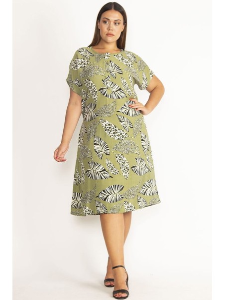 Oliivimustriga kleit naistele
