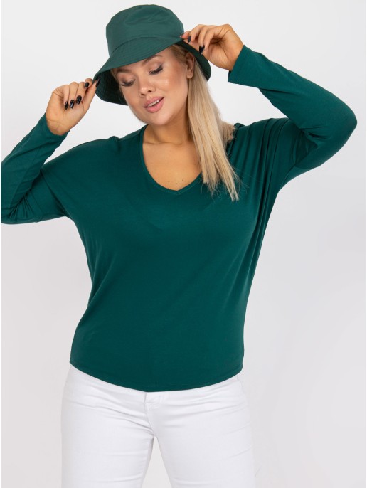 Bluzka-RV-BZ-7302.23-ciemny zielony Bluzka-RV-BZ-7302.23-ciemny zielony