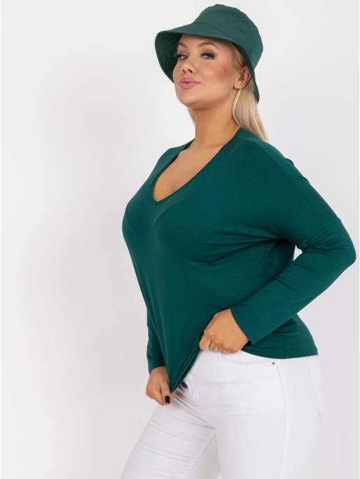 Bluzka-RV-BZ-7302.23-ciemny zielony Bluzka-RV-BZ-7302.23-ciemny zielony
