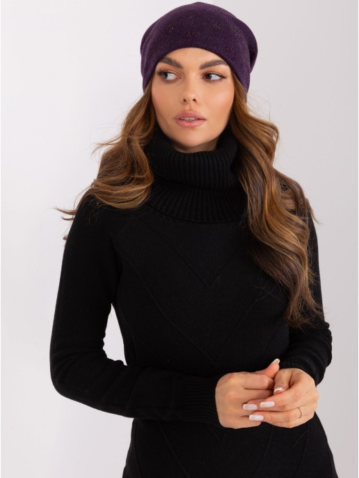 Czapka-AT-CZ-2325.85-ciemny fioletowy Czapka-AT-CZ-2325.85-ciemny fioletowy