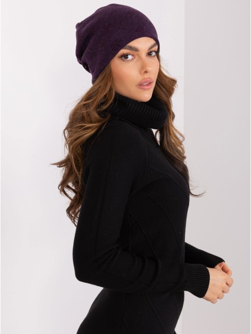 Czapka-AT-CZ-2325.85-ciemny fioletowy Czapka-AT-CZ-2325.85-ciemny fioletowy