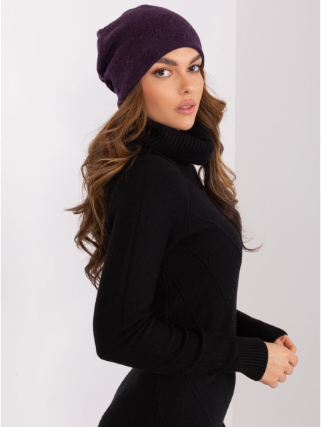 Czapka-AT-CZ-2325.85-ciemny fioletowy