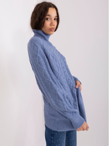 Sweter-AT-SW-2355-2.30X-ciemny niebieski 2