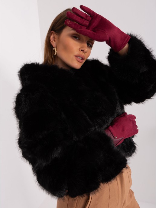 Rękawiczki-AT-RK-239507.94P-bordowy Rękawiczki-AT-RK-239507.94P-bordowy